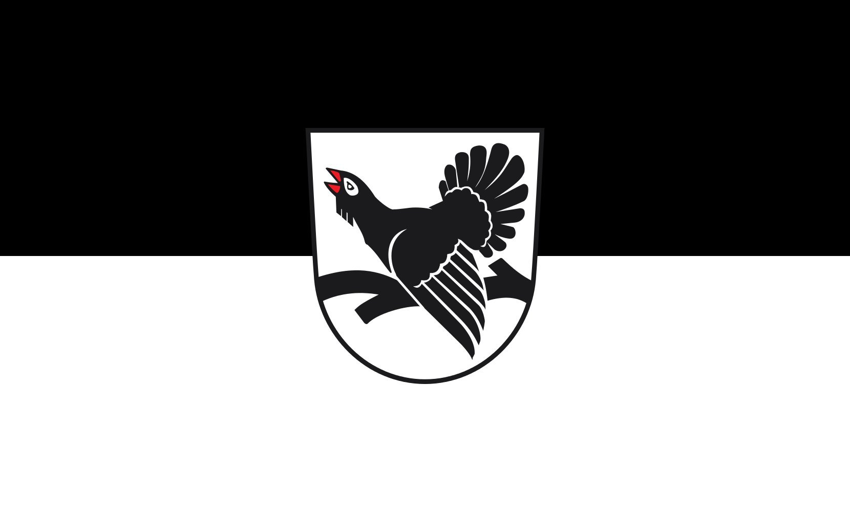 magFlags Raum-Fahne mit modernem verchromtem Fahnenständer und Marmor-Fuß | Flagge: Seewald 90x150cm | Höhe: 230cm