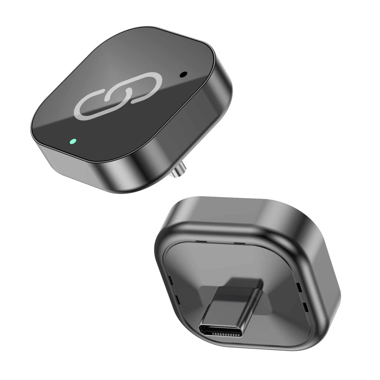 Spedal Kabelloser CarPlay & Android Auto Adapter Typ-C, 2026 Upgrade 5.8GHz Superschnell, Plug & Play für iPhone & Android 10+, mit Kabel-CarPlay Autos ，Schwarz
