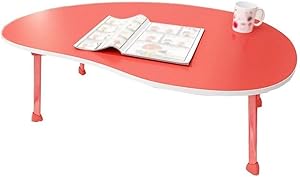 サイドテーブル サイドテーブルデスクエンドベッドサイドウッドソリッドカラー折りたたみラップトップコンピュータデスクテーブル折りたたみ学生は簡単に組み立てる小さなテーブルを書く FENPINF (Color : Red, Size : 80*50*28cm)