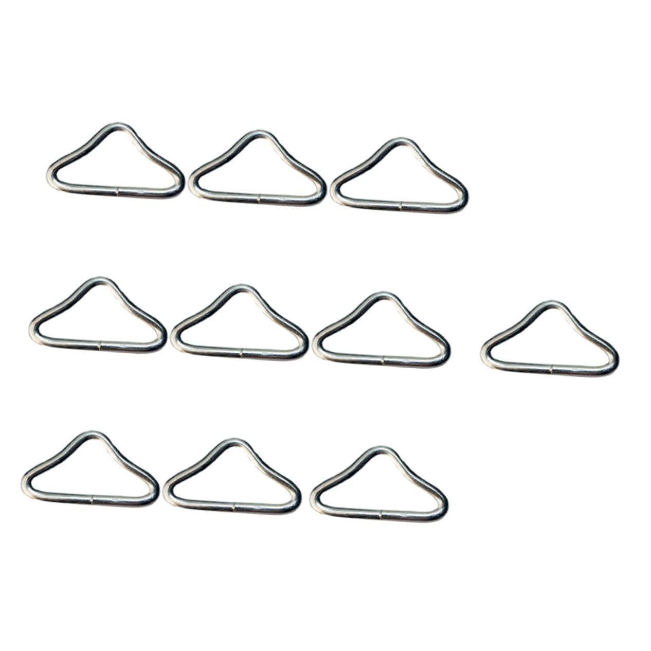 Mipcase 30Pcs Trampoline Triangle Ring Buckles Durable Triangle Rings for Trampoline Accessories Weather Resistant Sturdy for Outdoor Sports Camping and Crafting