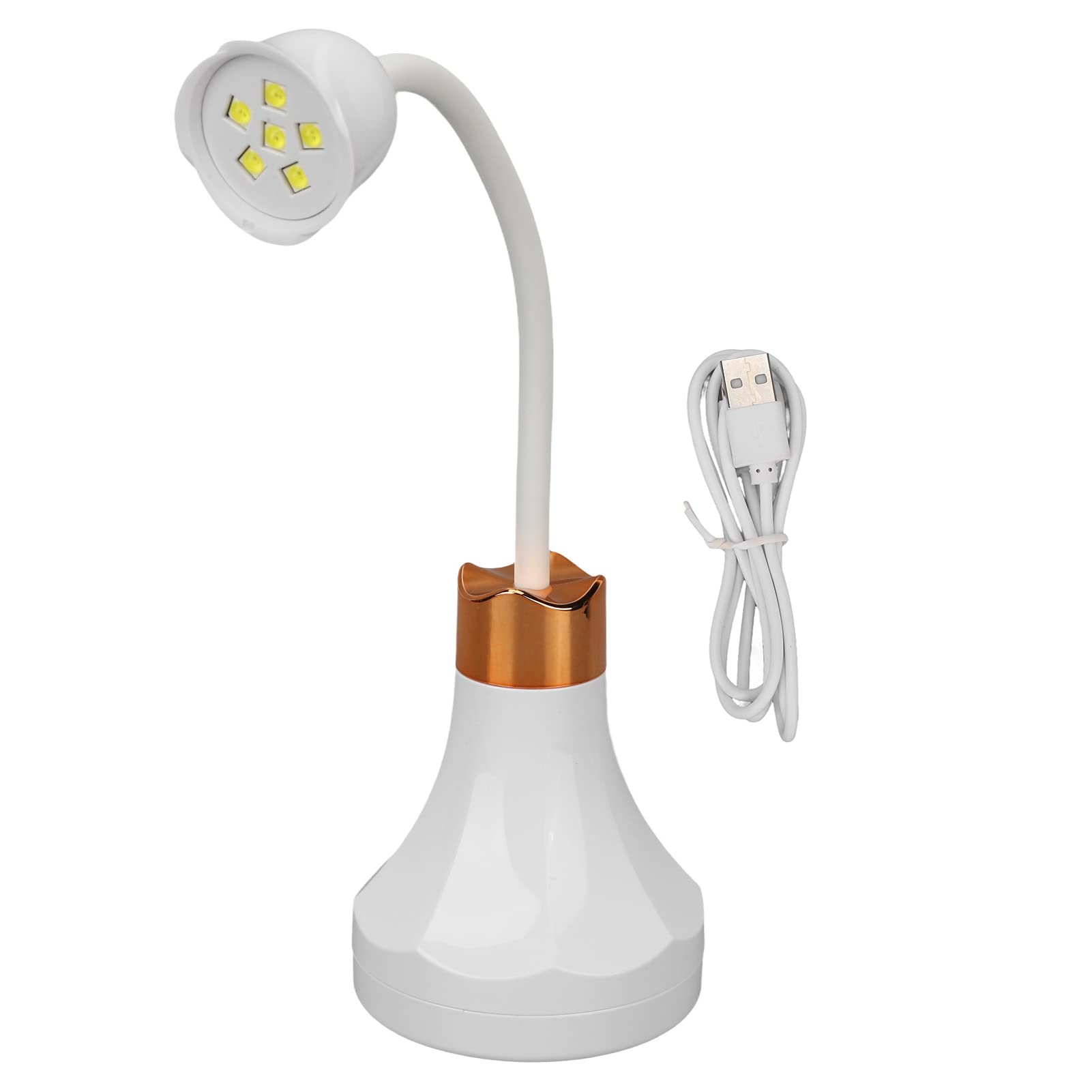 LED Nail Lamp, 18W Portable Cordless Flash Cure Gel Nail Lamp 360 Degree Rotatable Rose Shaped Rechargeable Nail Dryer Decoration for Home and Nail Salon