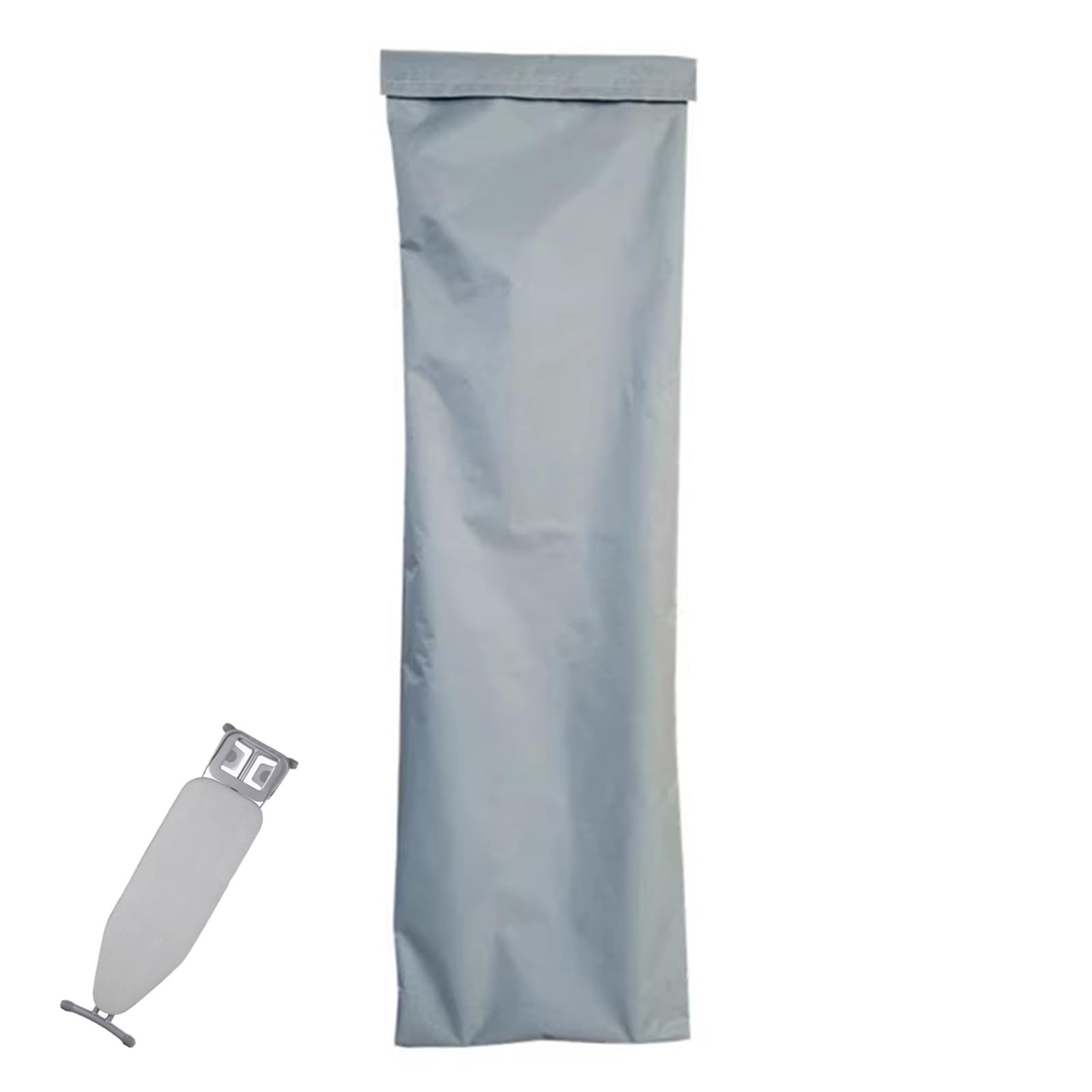 Housse de planche à repasser, résistante à la poussière, sac de rangement en tissu Oxford épais, imperméable, tapis de rangement, étui translucide anti-poussière avec cordon de serrage, 136 x 34 cm