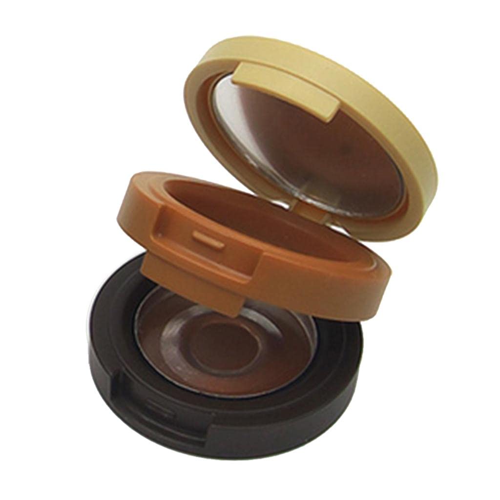 milaan 1.5g round empty makeup eyeshadow blush lipstick powder case box 2 layer