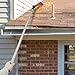 TUDUD Gutter Cleaning Tools Gutter Scoop with Adjustable Extension Pole Attachment and 6 Pcs Aluminum Extension Poles for Removing Leaves and Debris