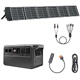 (Preparare autonomamente l'adattatore MPPT) DJI Power 1000 V2 Stazione portatile 1024Wh, con 1x pannello solare pieghevole 200W, 1 DC5521 femmina/Anderson/XT60, 1 DC 3-in-1, 1 SDC (12/24V).