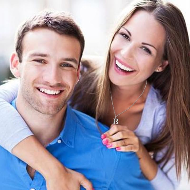 Women's Letter C Necklace, 925 Silver Plated, Gift for Christmas, Birthday, Anniversary, Mother's Day, Jewelry for Girlfriend, Wife, Mom - Image 2