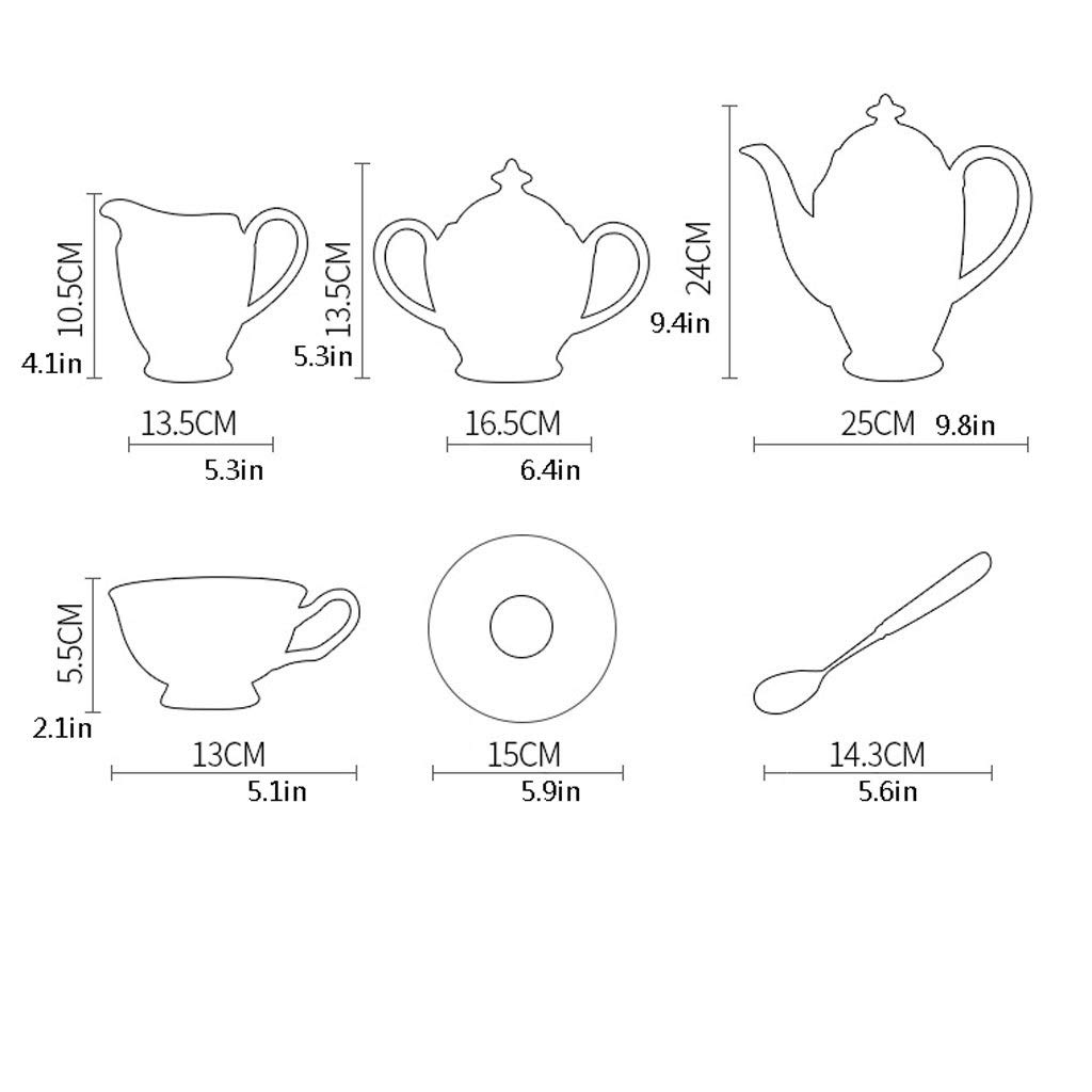 Tazzina da caffè Bone China Set da caffè e tè Tazze in Ceramica Scatole Regalo for Matrimoni Tazze da tè e caffè