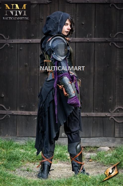 NauticalMart Renegade Complete Set Breastplate Tasset Belt Arm Leg Armor Pauldrons Gorget Wearable Halloween Costume (Complete Set)
