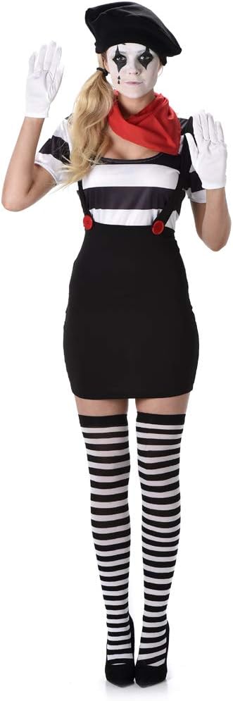 Mime Girl Women's Costume