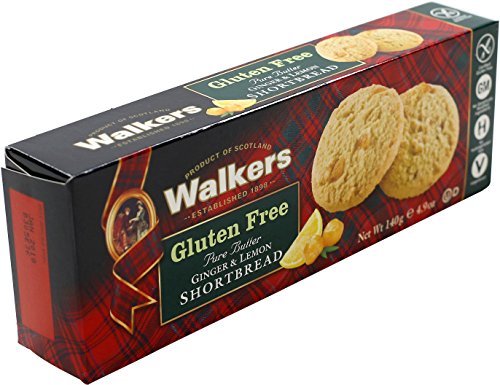 Walkers Gluten Free Pure Butter Ginger & Lemon Shortbread Cookies, 4.9 Ounce #TOP1