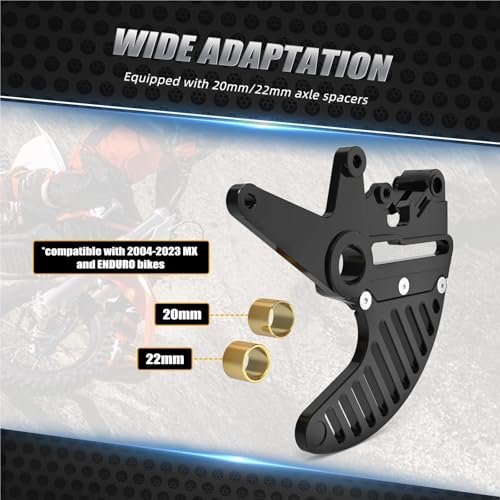 Soporte de pinzas dobles para rutas de enduro extremo y protector de disco trasero EXC 300 6
