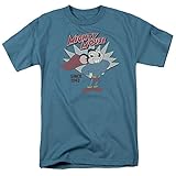 Trevco Men's Mighty Mouse Short Sleeve T-Shirt, Slate, X-Large