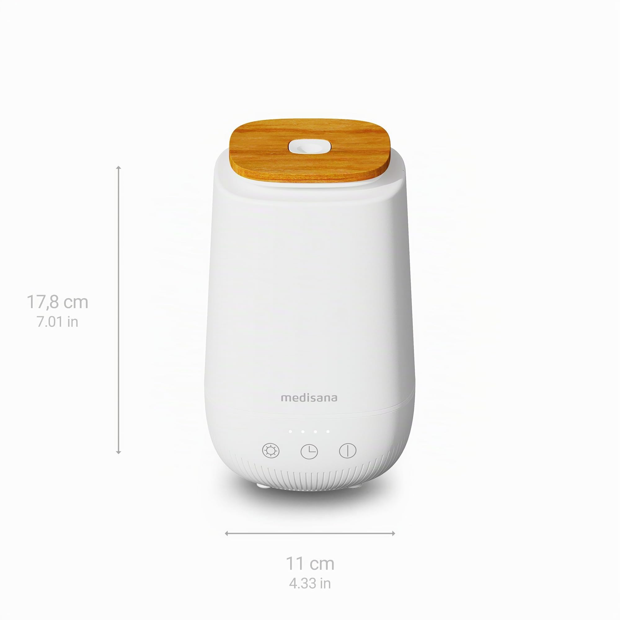 medisana AD 650 diffusore di oli essenziali, umidificatore ambiente | con luce benessere e timer, diffusore profumo ambiente con tecnologia a ultrasuoni per piacevole profumazione dell'ambiente