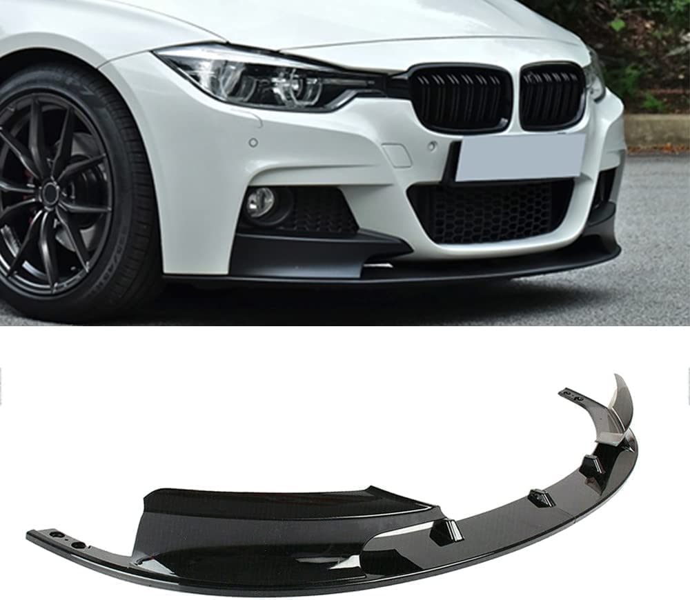 Spoiler Anteriore per Auto per BMW F30 F31 3 Series 2012 2013 2014 2015 2016 2017 2018 M-Sport,Paraurti Lip Splitter Spoiler Protector Splitter Labbra Diffusore Body Kit