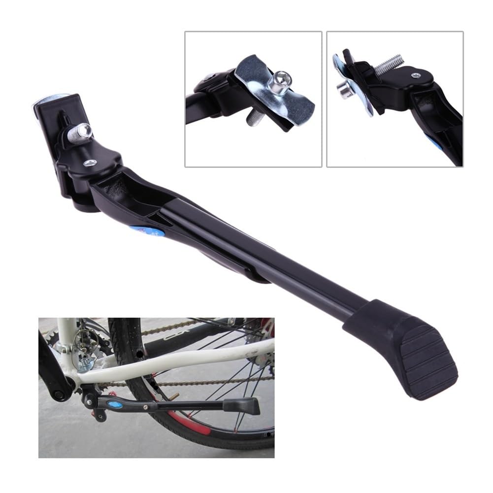 Caballete Lateral Trípode para Bicicleta De Montaña, Soporte Lateral para Bicicleta, Soporte Ajustable con Tornillo Interior De Seis Ángulos para Bicicleta De Montaña De 16 Pulgadas, 24 Pulgadas Y 26