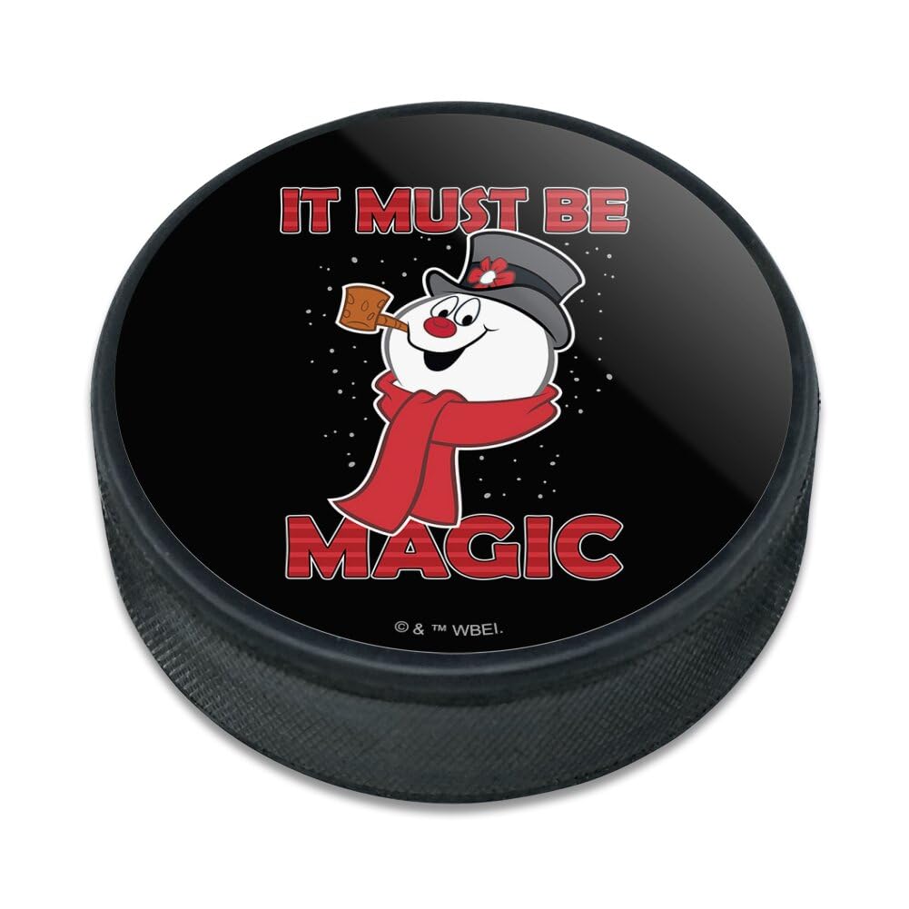 Frosty It Must Be Magic Ice Hockey Puck