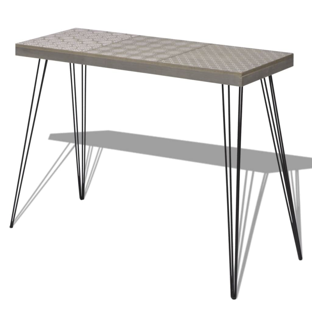Mesa Auxiliar de salón Mesa Auxiliar multifuncionalMesa Consola Gris 90x30x71,5 cmAdecuada para el Dormitorio Sala de Estar