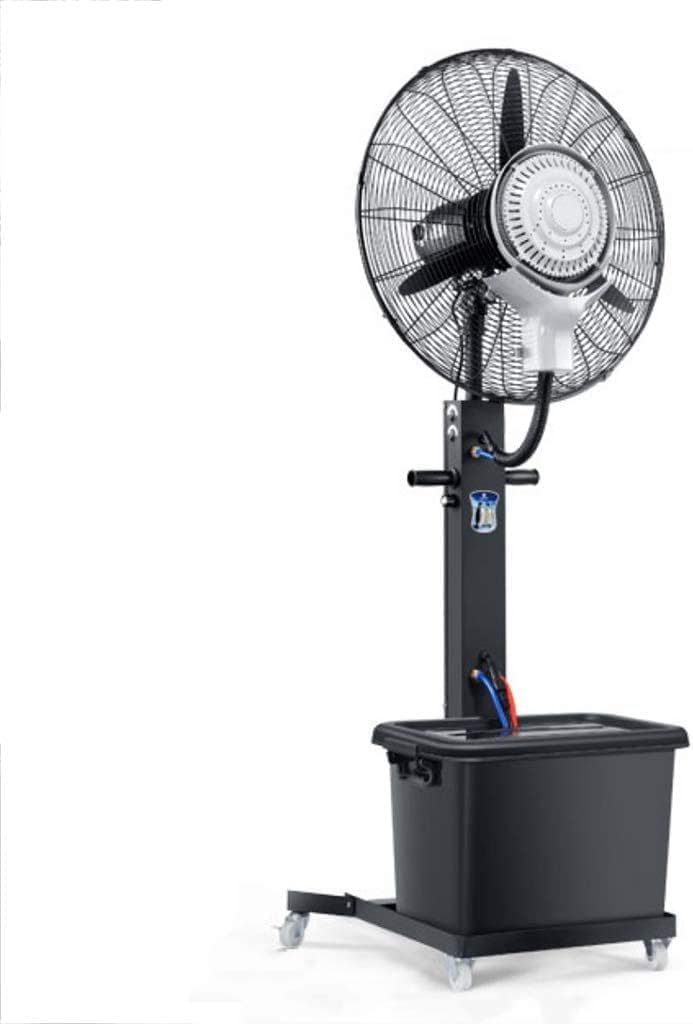 Lattice Pedestal Fans Misting Oscillating Fan, Outdoor Industrial Spray Fan, Atomization Cooling and Humidifying Floor Fan, Suitable for Factory, Shopping Mall, 2 Si