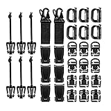 Pegciuho Mochila com Suporte para Bastões de Caminhada E Alças Elásticas, Nero1#