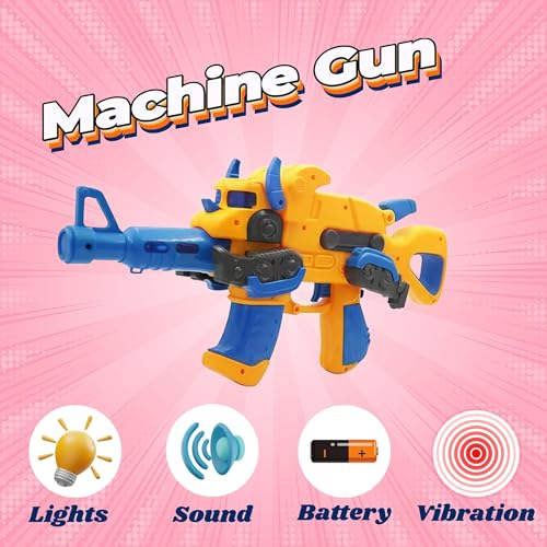 Image of Kids Mandi Battery Operated Gun Toy with Light & Sound | Ages 6+ Years