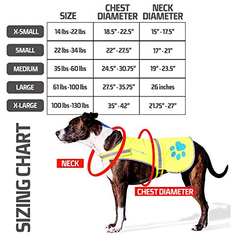 Safetypup Xd Soft-Shell Waterproof Dog Vest. Hi Visibility, Reflective Jacket With Light Fleece Lining. Ideal In Cooler Climates. Fluorescent Hi Vis Safety Vest To Protect Your Pup #TOP2