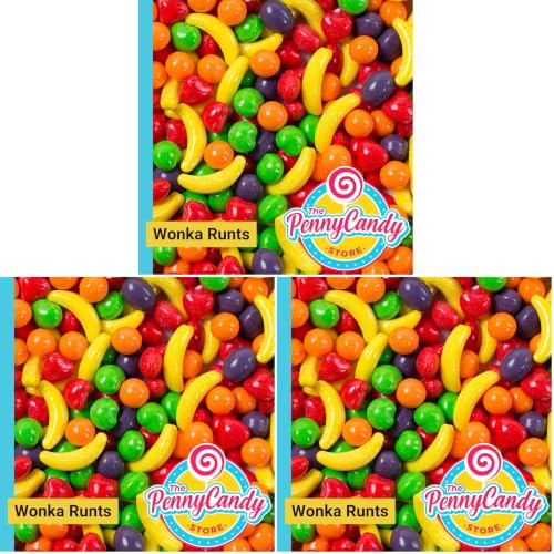 Image of Wonka Runts - Nostalgic Fruit Flavored Hard Candy Bulk - 1 LB Bag (Pack of 3)