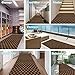 Runner Rug 2FT x 3FT, AYOHA 2'-82' Utility Carpet Runner for Entryway Hallway Aisles Balcony Garages, Area Rugs with Non-Slip Rubber Backing, Checkered Brown (Available Custom Sizes)