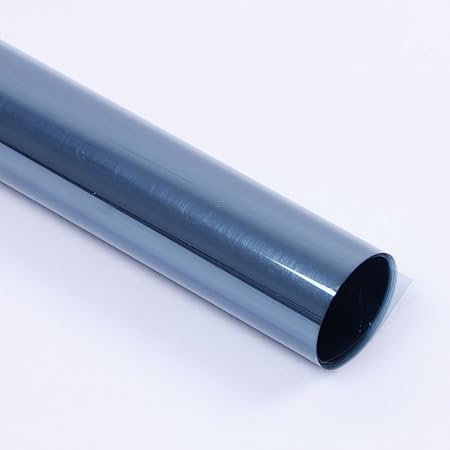 Amazon Hohofilm ナノガラスフィルム カーフィルム 50cm 0cm ライトブルー 車 フィルム フロント リアサイド 遮熱 遮光 Uvカット紫外線 飛散防止 車 フィルム 可視光透過率80 ウィンドウフィルム 車 バイク