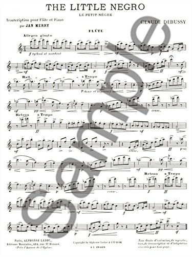 DEBUSSY: PETIT NEGRE FLUTE TRAVERSIERE ET PIANO      Sheet music – November 9, 2005