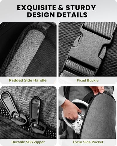 OutdoorMaster Gepolstert Golf Reisetasche mit Verstärkte Räder, 900D Heavy Duty Oxford Abriebfestigkeit & wasserdichte Golf Reisetasche, Soft-Sided Golfschlägertasche, Schuhe/Zubehör Lagerung