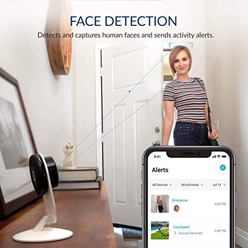 KAMI Security Camera with Face Detection by YI Technology, 1080p Wifi Home Camera Indoor, Human and Sound detection, Motion Alerts, Night vision, Cloud storage, support micro SD card, Works with Alexa - Image 3