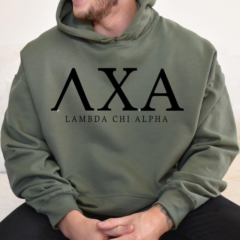 Lambda Chi Alpha Hoodie - Lambda Chi Block Letter Sweatshirt