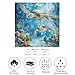 Sea Turtles Corals In Ocean Silk Like Head Scarf for Women Bandana for Hair Wrapping Fashion Accessory Square Hair Scarves 18