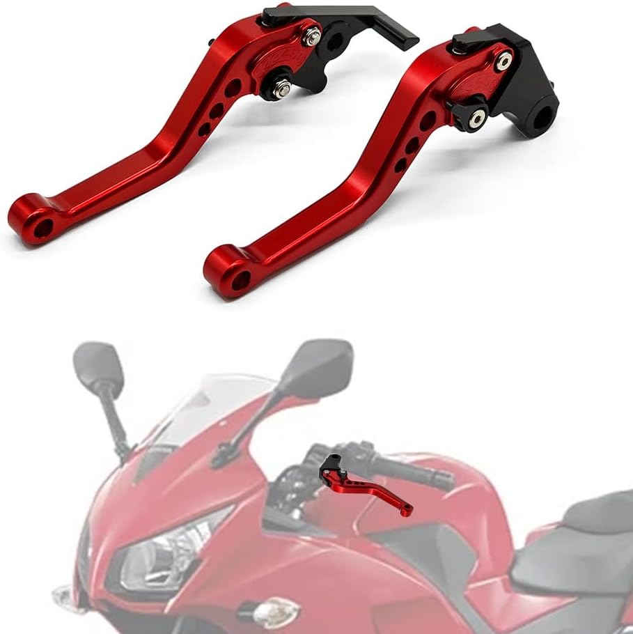 Clutch Brake Lever for CBR500R/CB500F/X 13-22 CBR400R 22 CBR300R/CB300/R/F/FA 14-22 CBR250R 11-13 CB125/F/R 19-23 CBF190R/CB190R 11-18 GROM/MSX125 14-23 Monkey 19-22 (Red)