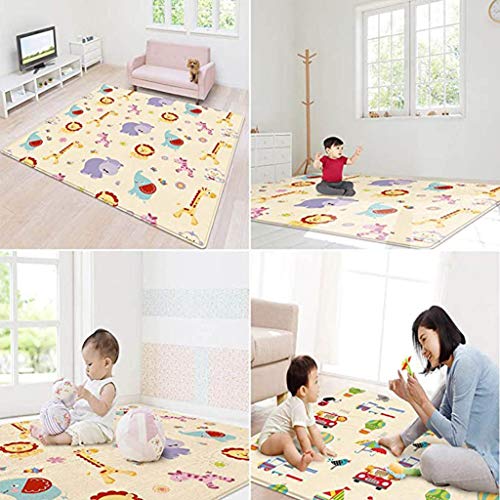 Franterd Baby Play Mat - Foldable Baby Crawling Mat - Reversible Baby Play Gym Mat Non-Slip Waterproof Neutral Nursery Or Playroom For Babies Infants Toddlers #TOP7