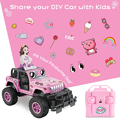 Nqd Rc Jeep Car 1:16 Scale Barbie Car 80 Min Playtime 2.4Ghz Off-Road Rc Trucks All Terrain Rc Cars Toys For Girls For 3-Year-Old Girls #TOP4
