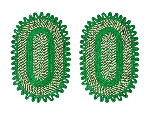 Image of Cotton Doormat for Home |Handmade Cotton Doormat | Quick Dry, Washable Door Mat for Home, Bathroom & Bedroom (Pack of 2) (Green-2)
