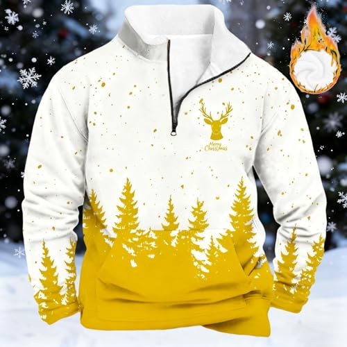 Pull moche de Noël homme sweat à capuche chaud et confortable unisexe - 2
