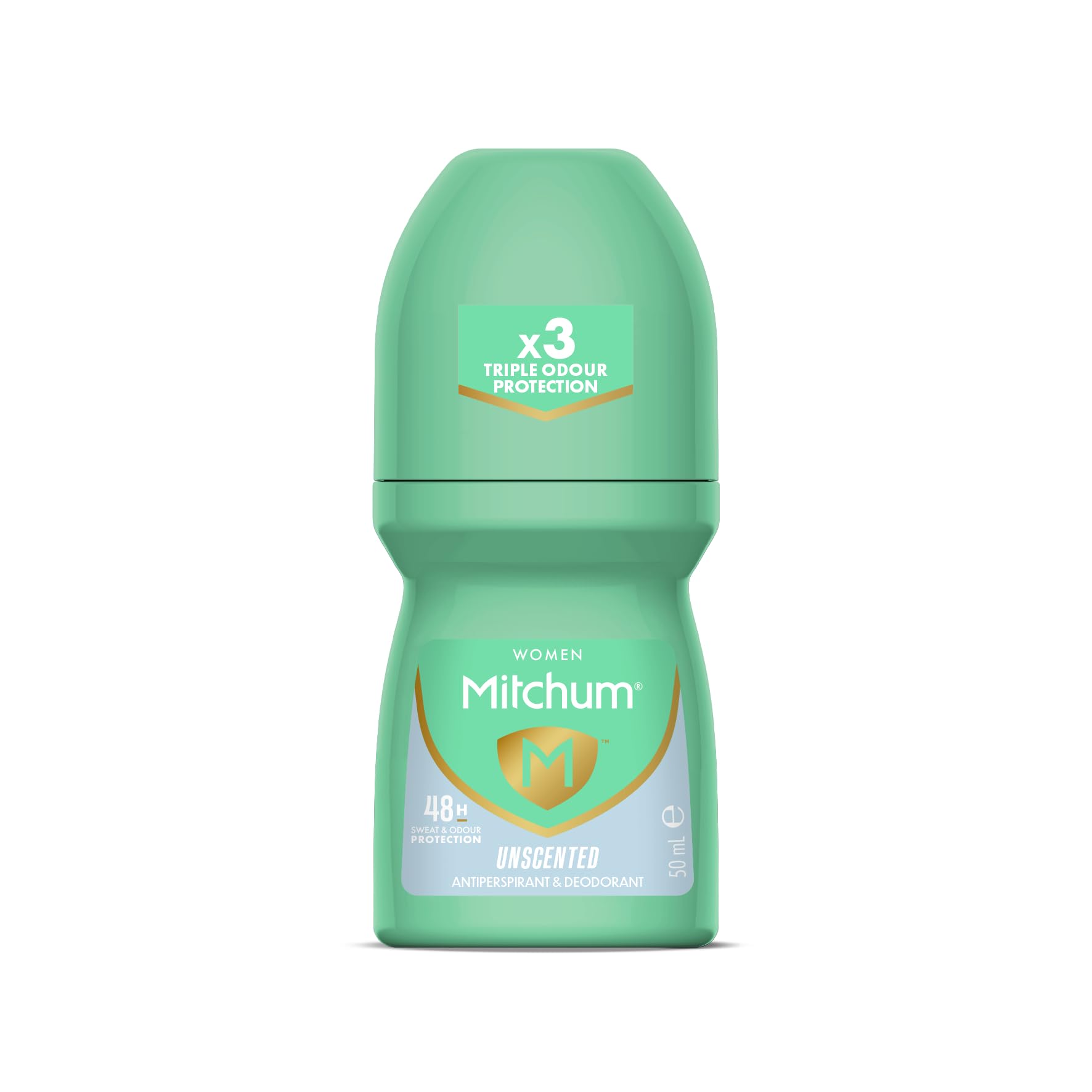 Mitchum 50ml Advanced Control Women Roll-On Unperfumed Anti-Perspirant and Deodorant