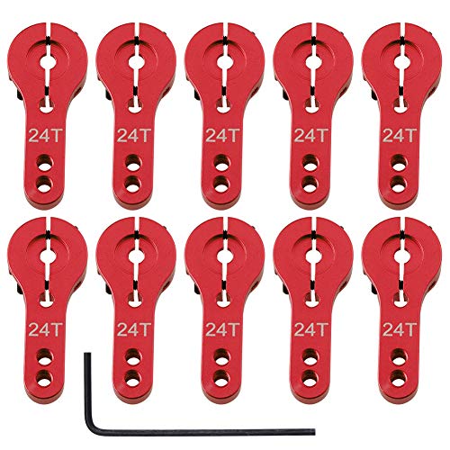 HobbyPark Aluminum Alloy 24T Servo Horns Metal Steering Arms Accessories for RC Car