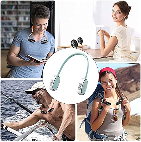 Draagbare Hanging Hals Fan Bladeless Fan Persoonlijke Draagbare Neckband Leafless Fan USB Oplaadbare ventilator mini… - Image 6