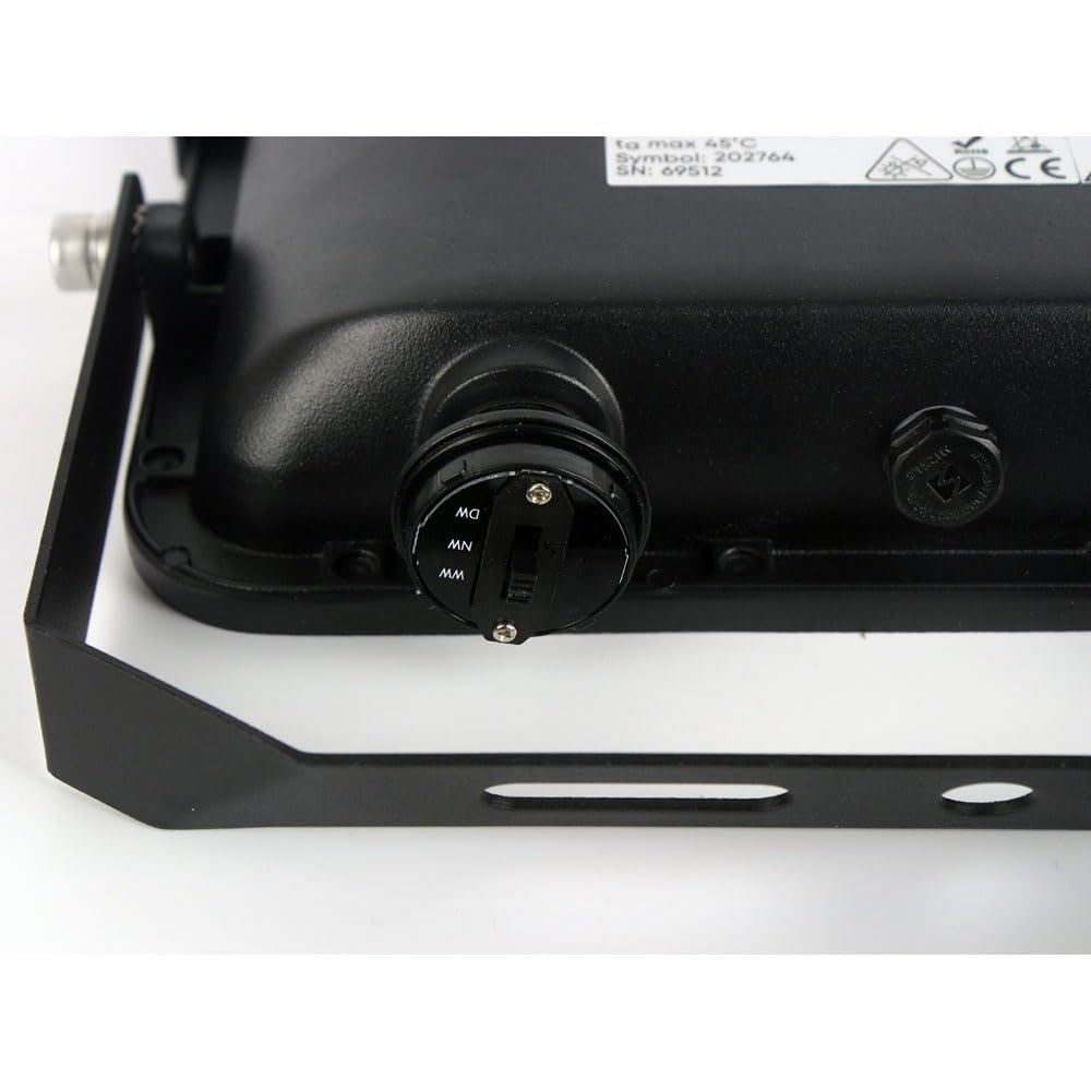 LED line PRIME Foco LED para exteriores, color negro, IP66, 100 W, 14000 lm, CCT, 3000 K, 4000 K, 5000 K, 120°
