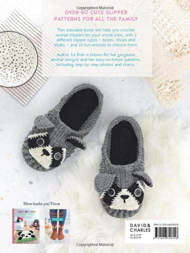 image for David & Charles Crochet Animal Slippers: 60 fun and easy patterns for 
