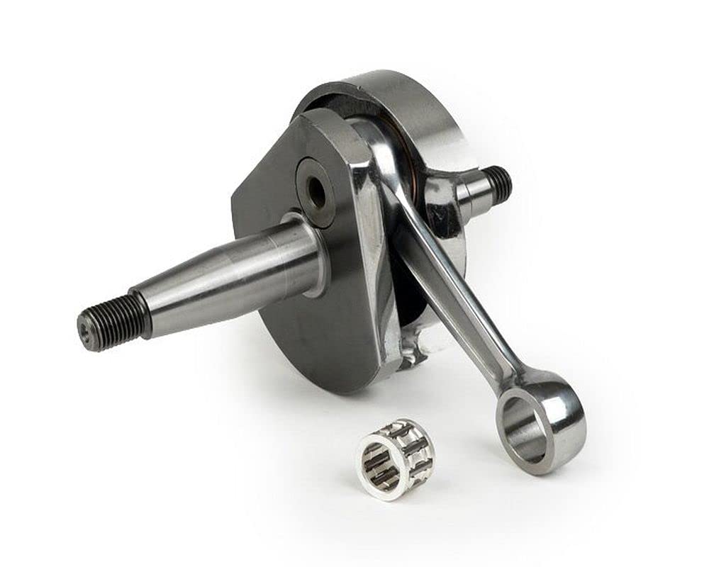 BGM Kurbelwelle Racing Drehschieber, 20mm Konus, kompatibel für Vespa PK50 XL Ersatz Rennwelle