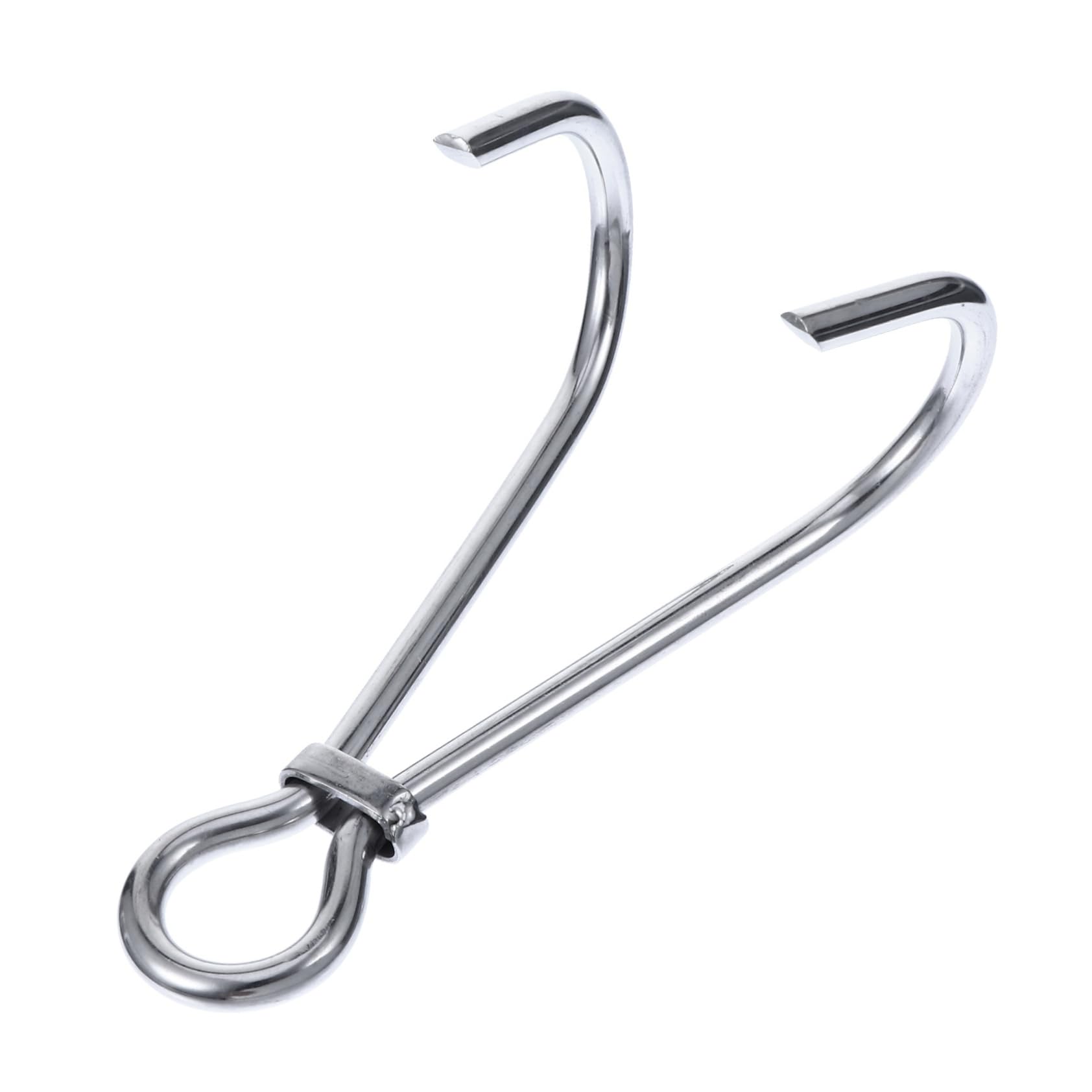 Totority 1Pc Stainless Steel Double Sided Scuba Diving Hook Heavy Duty Reef Drift Hook for Underwater Fishing and Diving Gear Durable Stream Hook