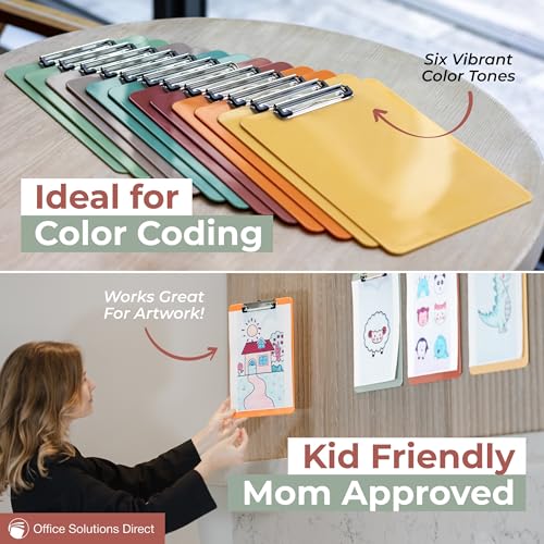 Planches à pinces colorées pour éviter la perte de documents en classe