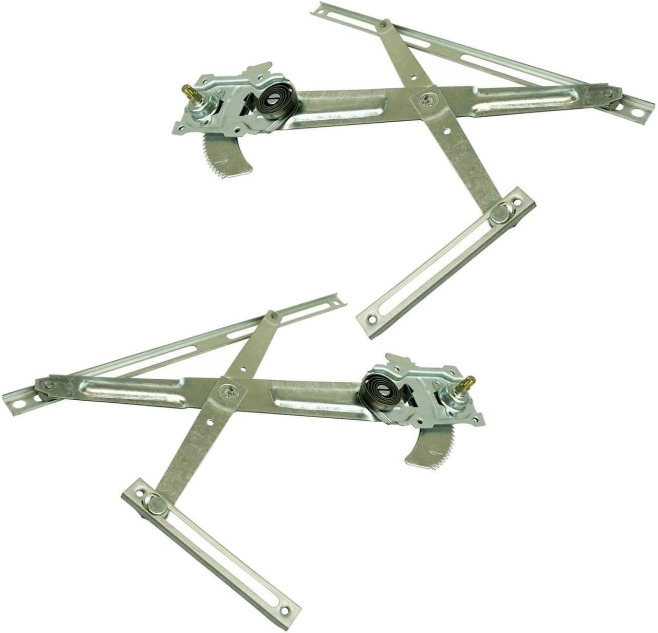 Compatible with Set of 2 Manual Car Door Lift Automotive Window Regulator Front Left + Right Driver Passenger Side for Toyota for Pickup .2L 1979-2.4L 1981-1983 54764R TO1350102 101-3548 125-54764L