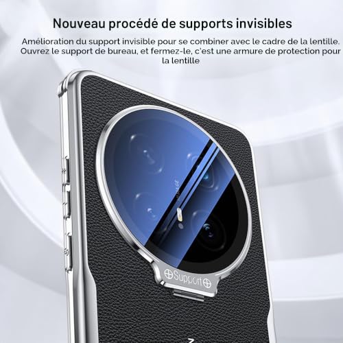 Housse Honor Magic 8 Pro idéale au quotidien avec son support de visionnage noir