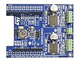 Il est capable d'entraîner un ou deux moteurs pas à pas lorsqu'il est inséré dans une carte Nucleo STM32.