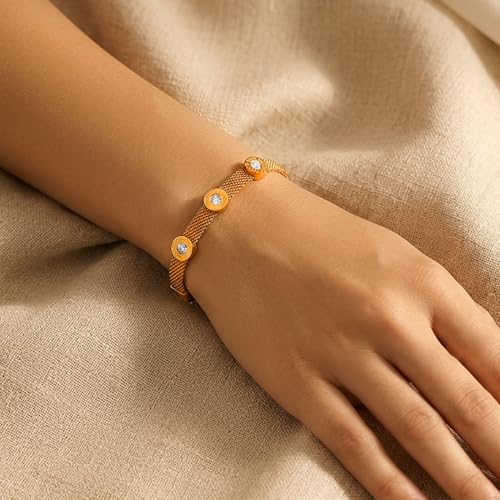Image of Rubans Demi Fine Stainless Steel Bracelet Waterproof Gift for Women & Girls